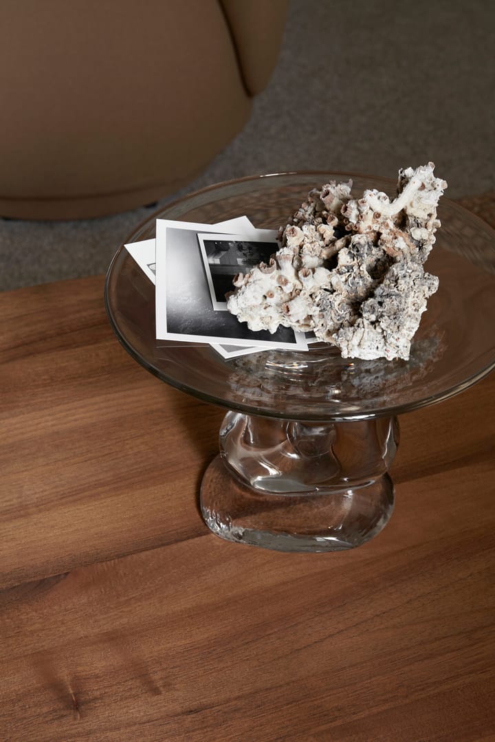 Damo glass centerpiece tray Ø30 cm, Clear Ferm Living