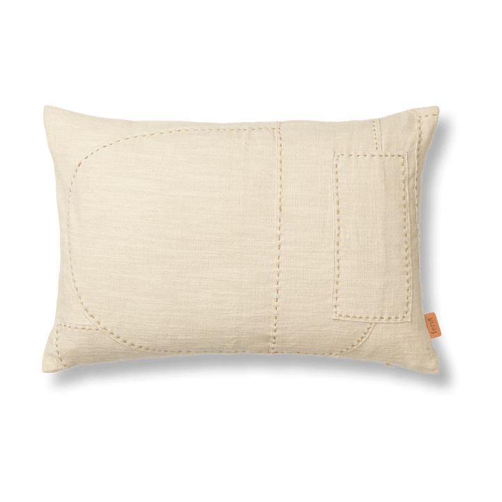 Darn cushion cover 40x60 cm - Natural - ferm LIVING