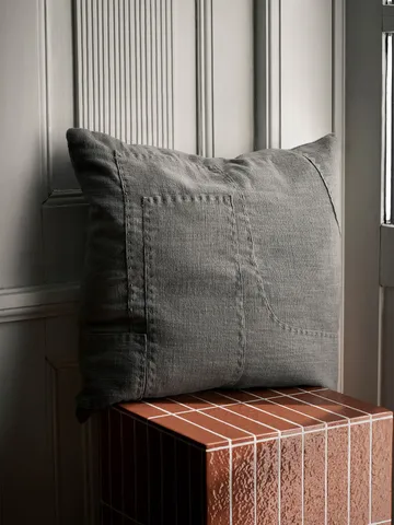 Darn cushion cover 50x50 cm - Blue Grey - Ferm Living