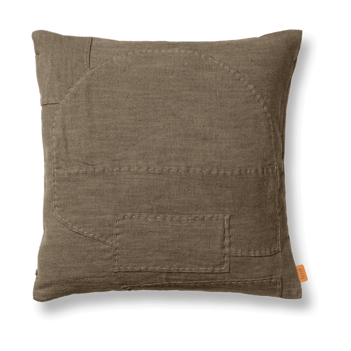 Darn cushion cover 50x50 cm, Dark Taupe Ferm Living