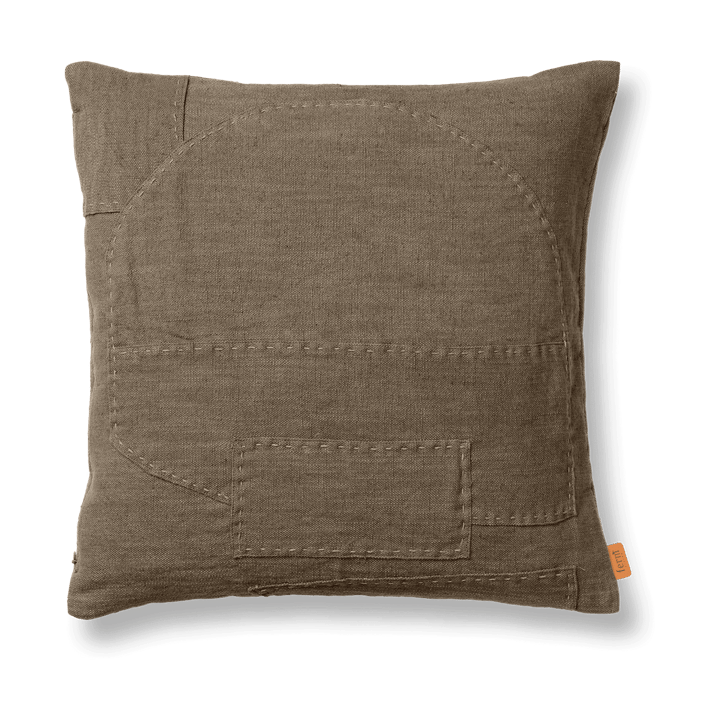 Darn cushion cover 50x50 cm - Dark Taupe - Ferm LIVING