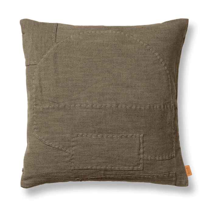Darn cushion cover 50x50 cm - Dark Taupe - Ferm LIVING