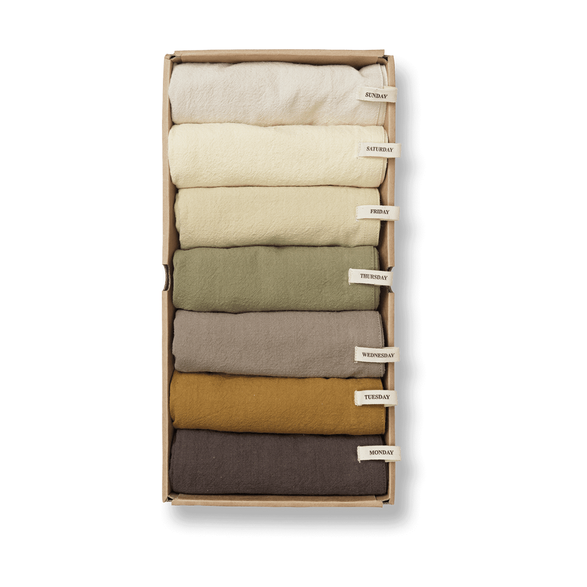 Ferm Living Day towel 50x70 cm Calm | Scandinavian Design | Bath towels | Brown
