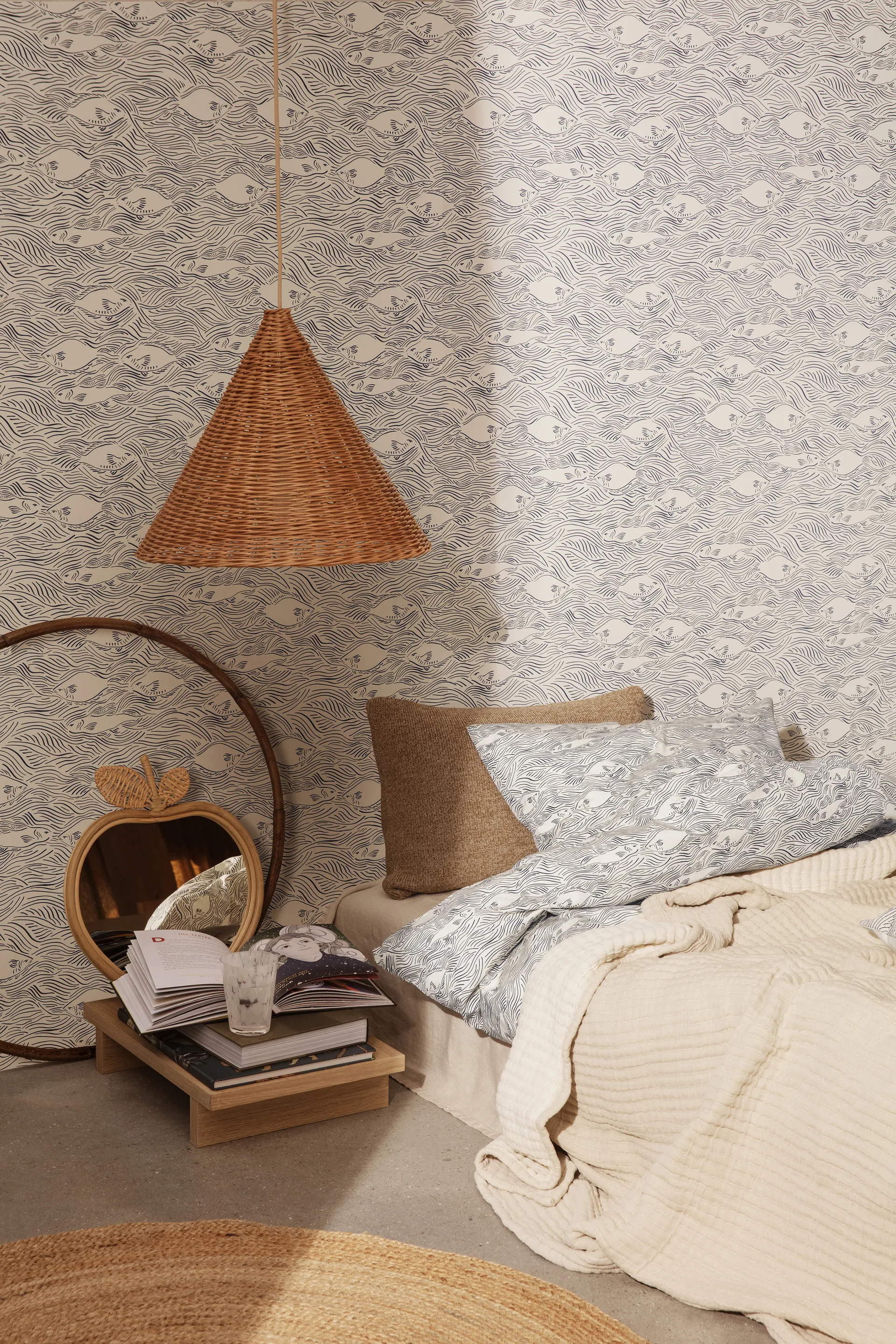 Daze bedspread 240x250 cm, Beige Ferm Living