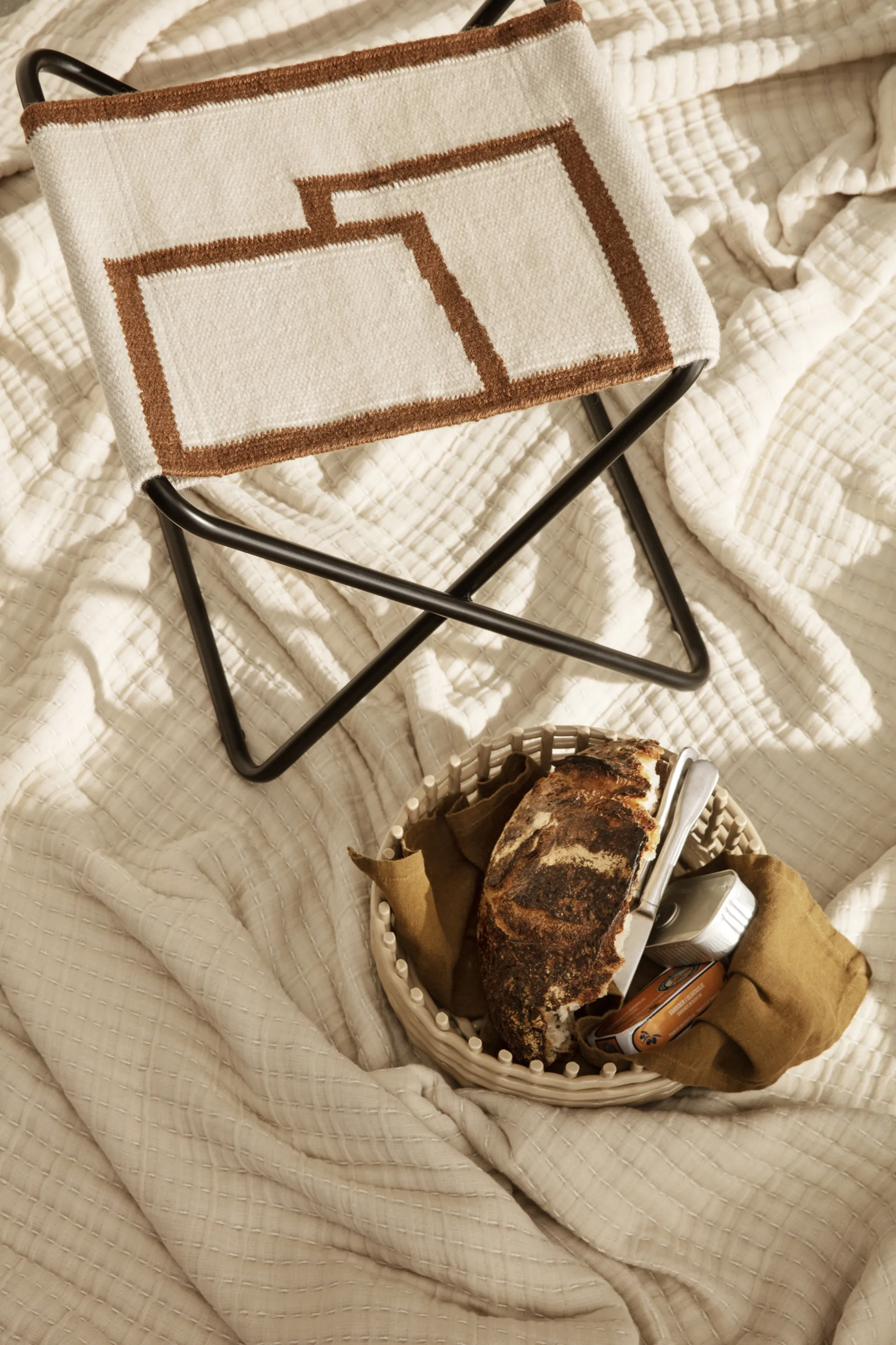 Daze bedspread 240x250 cm, Beige Ferm Living