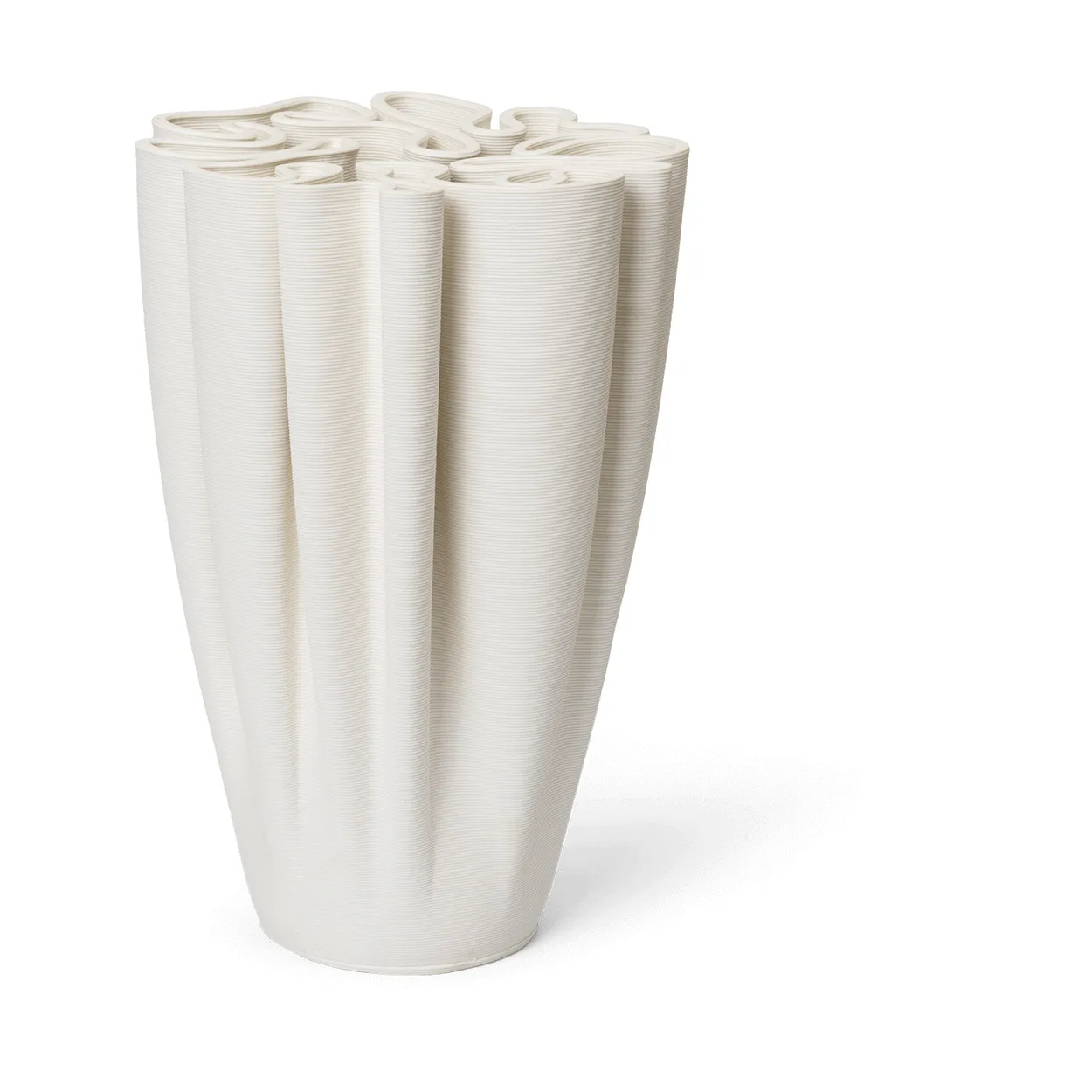 Ferm Living Dedali vase 25 cm Off-white | Scandinavian Design | Vases | White