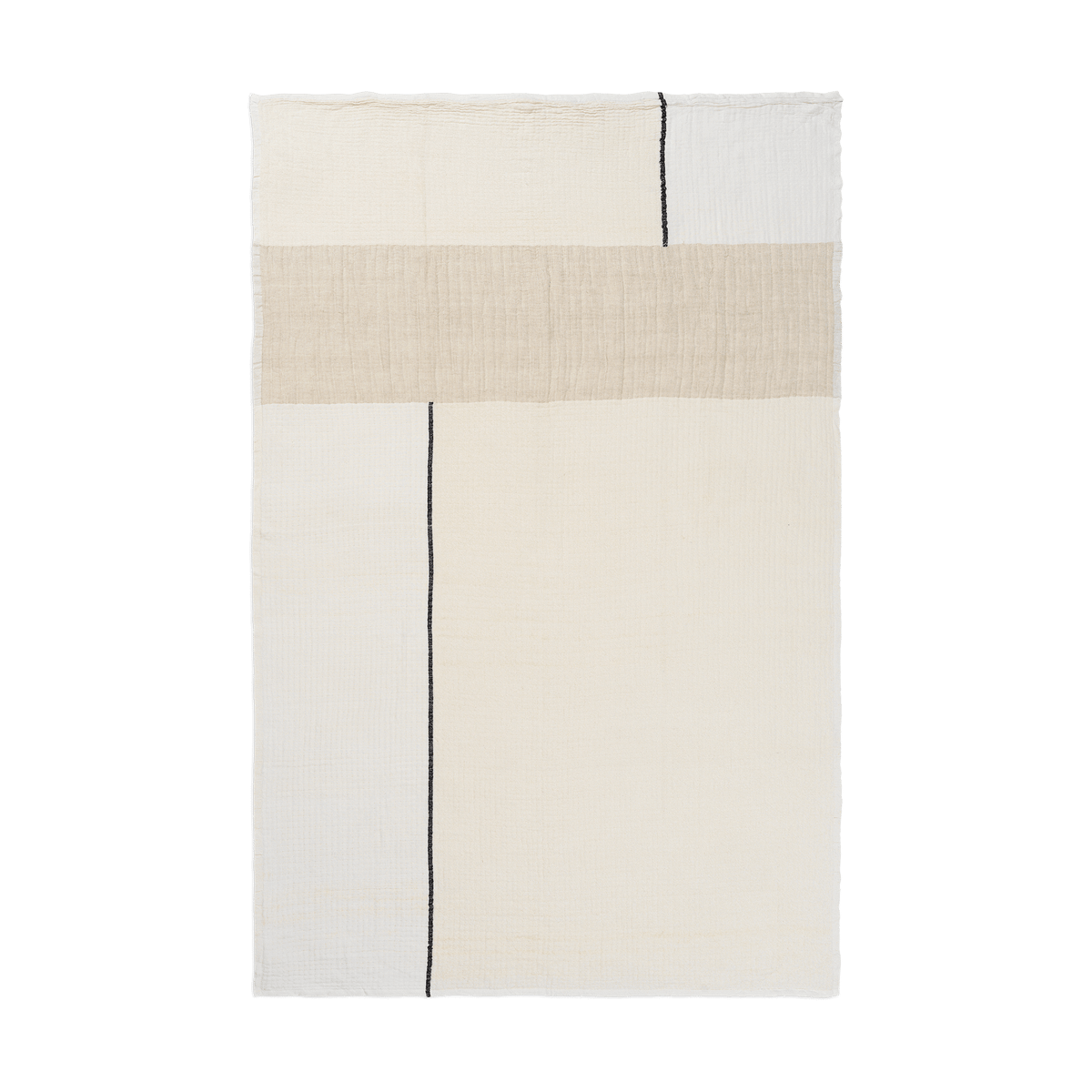 Ferm Living Dela blanket 120x170 cm Natural-Off-white