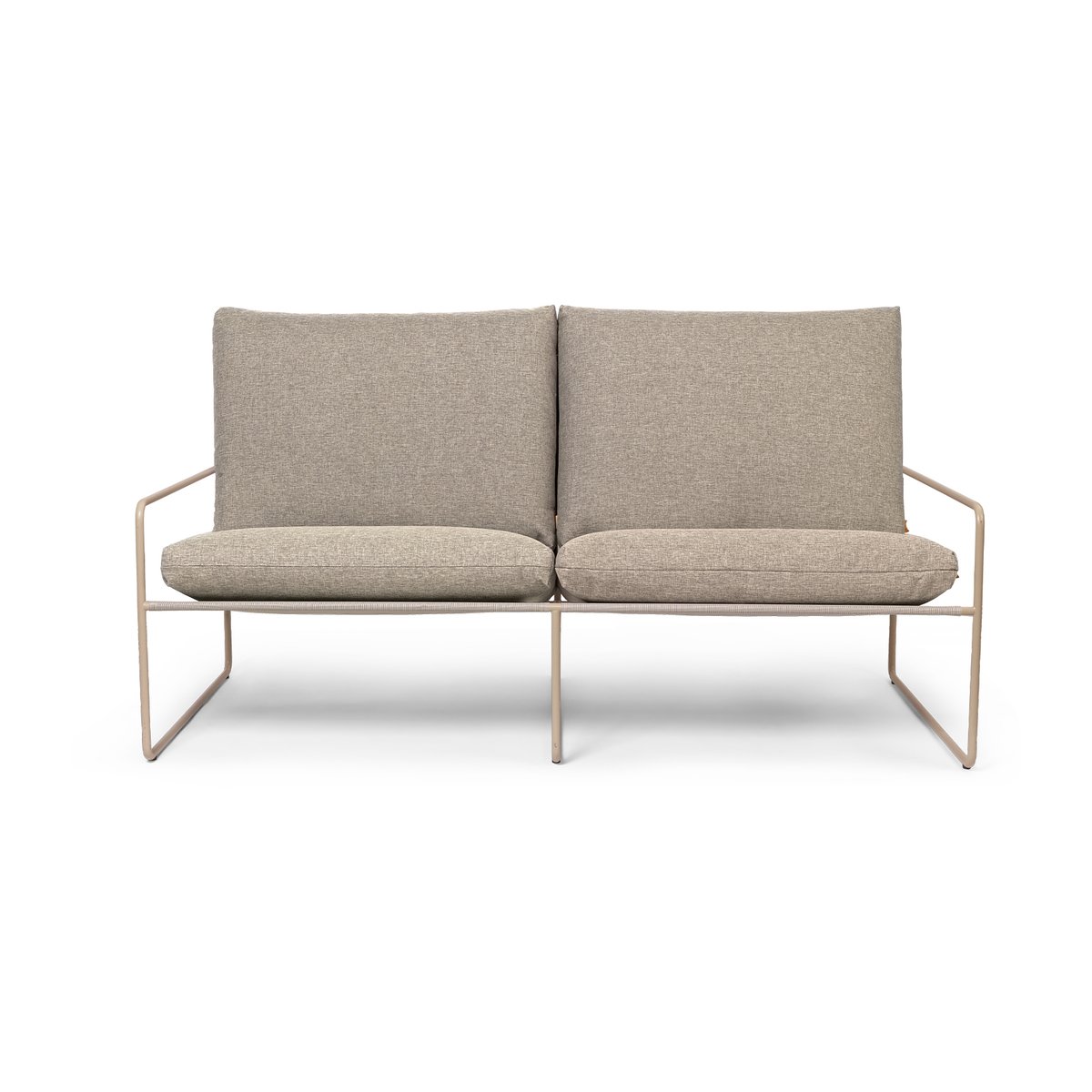 Ferm Living Desert 2-seat sofa Cashmere-Dark sand | Scandinavian Design | Beige