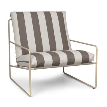 Desert arm chair - Cash stripe-chocolate - Ferm Living