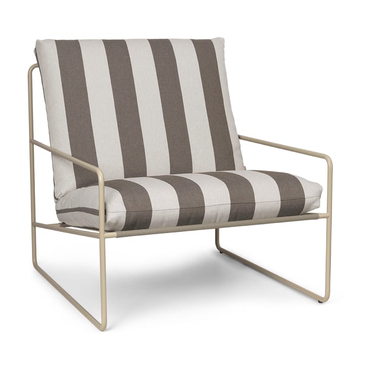Desert arm chair - Cash stripe-chocolate - Ferm LIVING