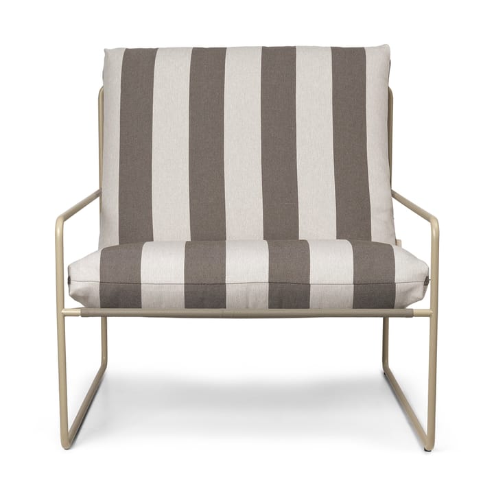Desert arm chair - Cash stripe-chocolate - ferm LIVING