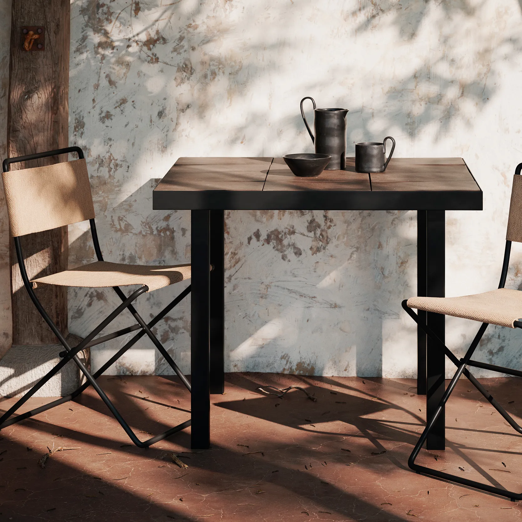 Desert dining chair, Black-sand Ferm Living