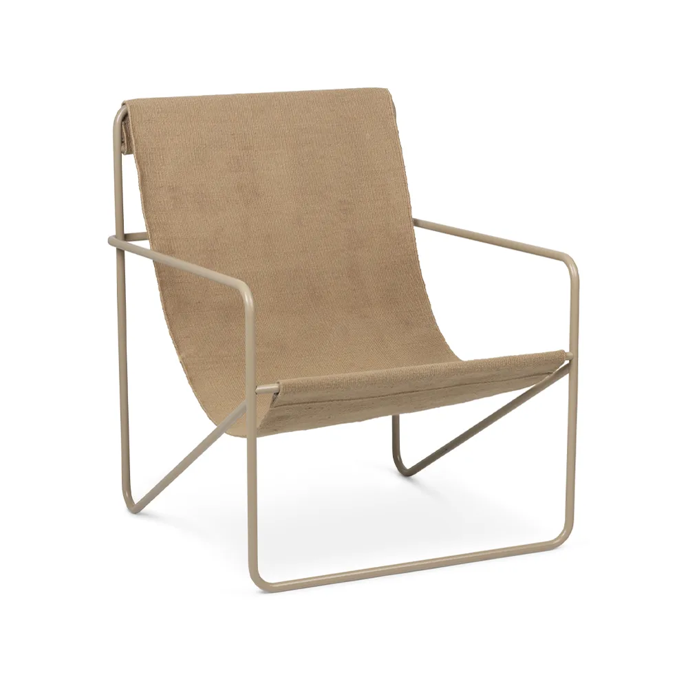 Ferm Living Desert lounge chair Sand, cashemere frame