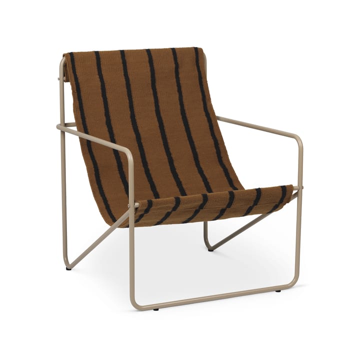 Desert lounge chair - Stripe, cashemere frame - Ferm LIVING
