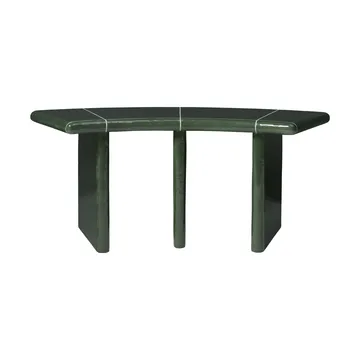 Deya curved bench with seat - Dark green, 110x40x45.5 cm - Ferm Living