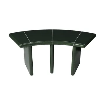 Deya curved bench with seat - Dark green, 110x40x45.5 cm - Ferm Living