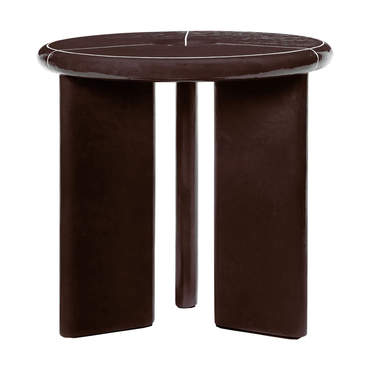Deya side table Ø47x45 cm, Chestnut brown Ferm Living