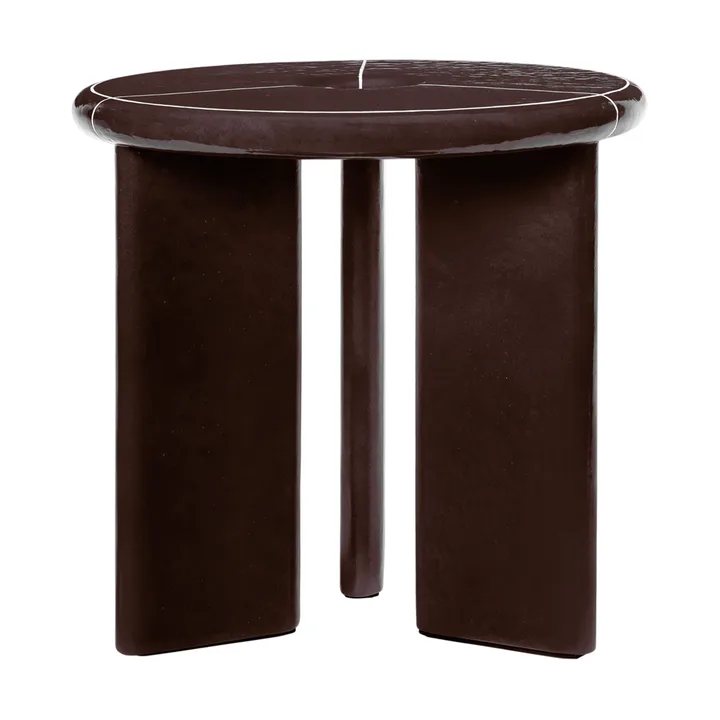 Deya side table Ø47x45 cm - Chestnut brown - Ferm Living