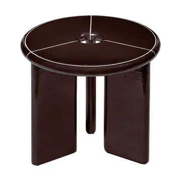 Deya side table Ø47x45 cm - Chestnut brown - Ferm Living