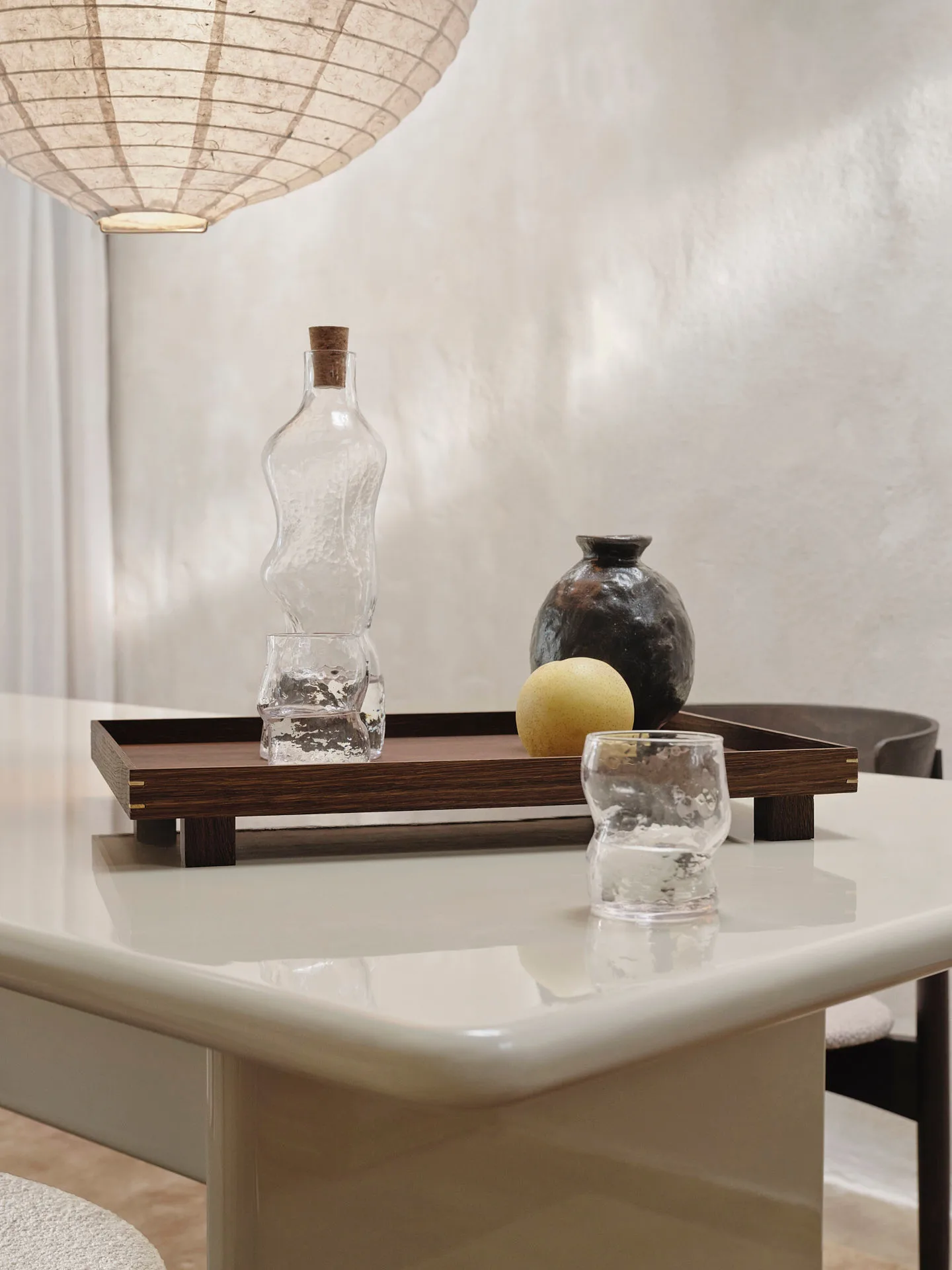 Dimple carafe 1 L, Clear Ferm Living