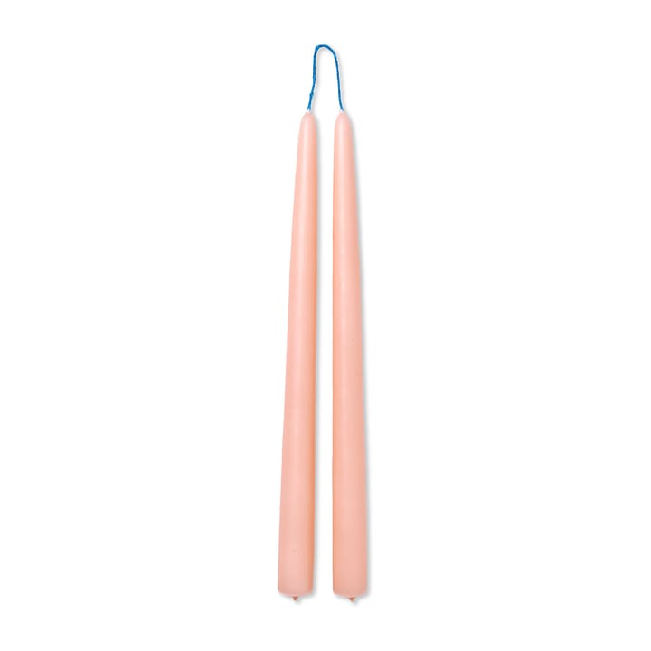 Dipped candles handmade 30 cm 2-pack  - Blush - ferm LIVING