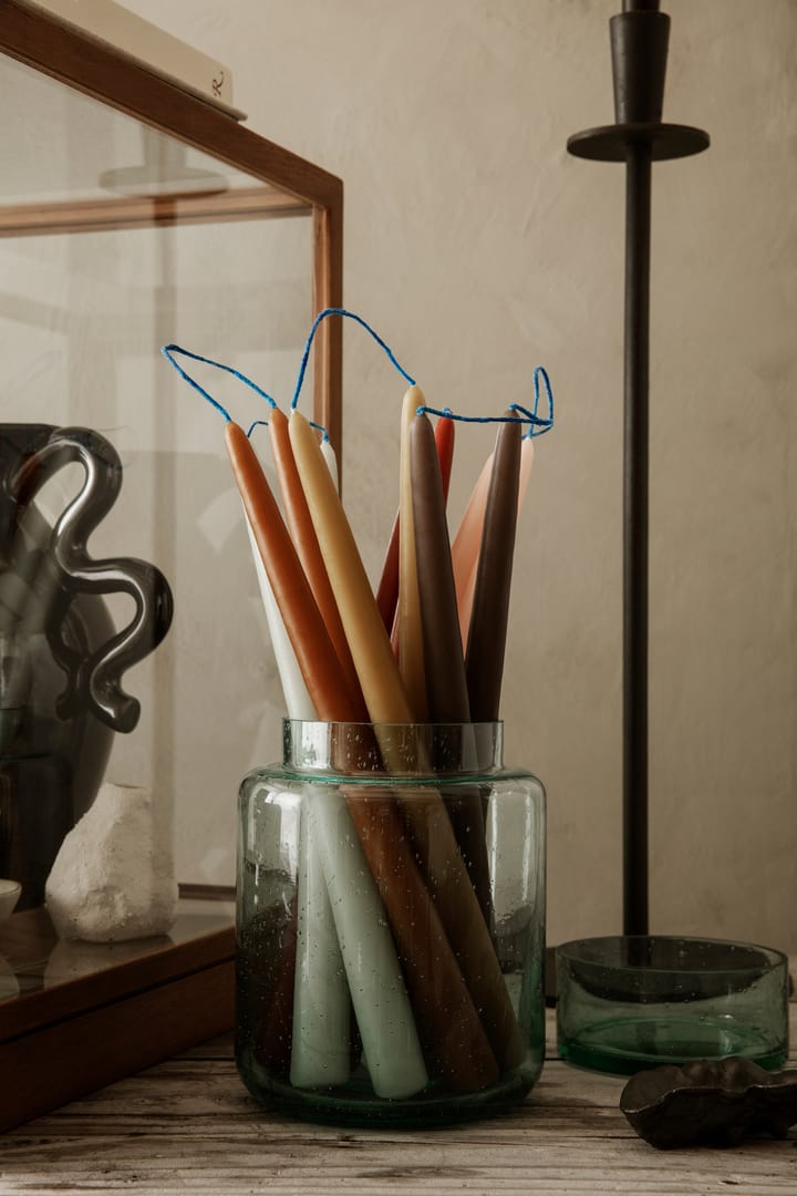 Dipped candles handmade 30 cm 2-pack , Rust Ferm Living