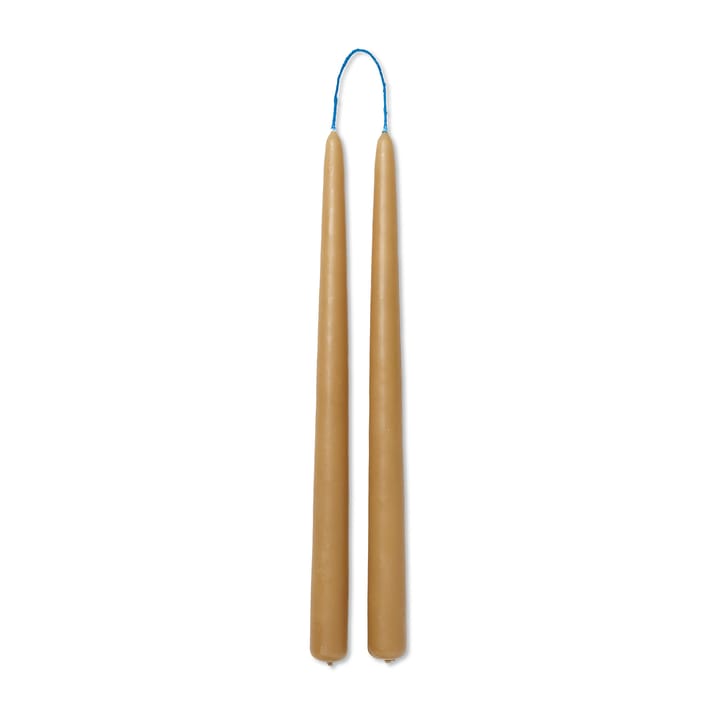 Dipped candles handmade 30 cm 2-pack  - Straw - ferm LIVING