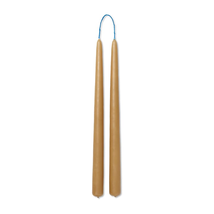 Dipped candles handmade 30 cm 2-pack  - Straw - Ferm LIVING