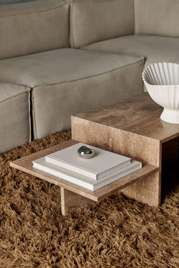 Distinct coffee table - Dark Brown Travertine - Ferm Living
