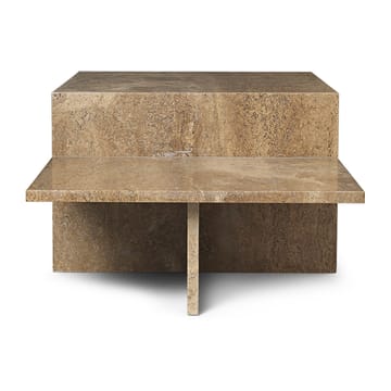 Distinct coffee table - Dark Brown Travertine - ferm LIVING