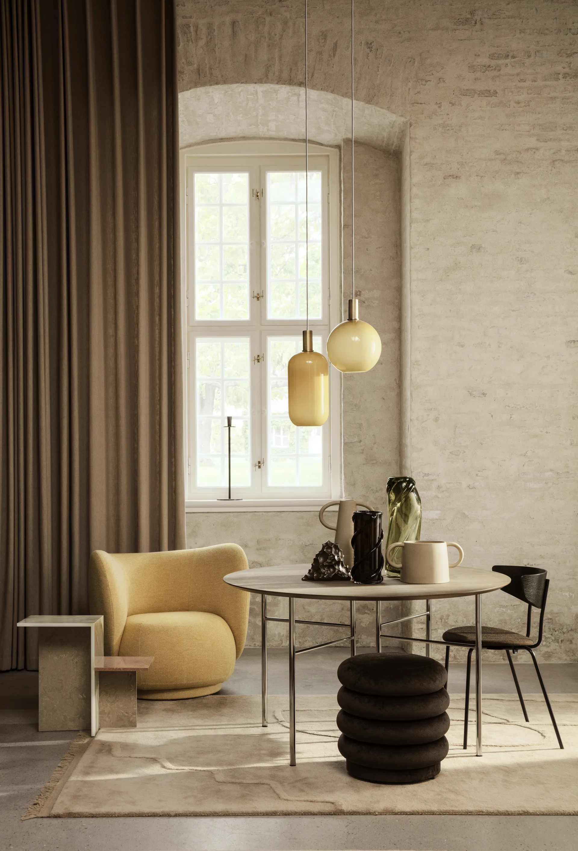 Distinct side table 59,5x35x50 cm, Multi Ferm Living