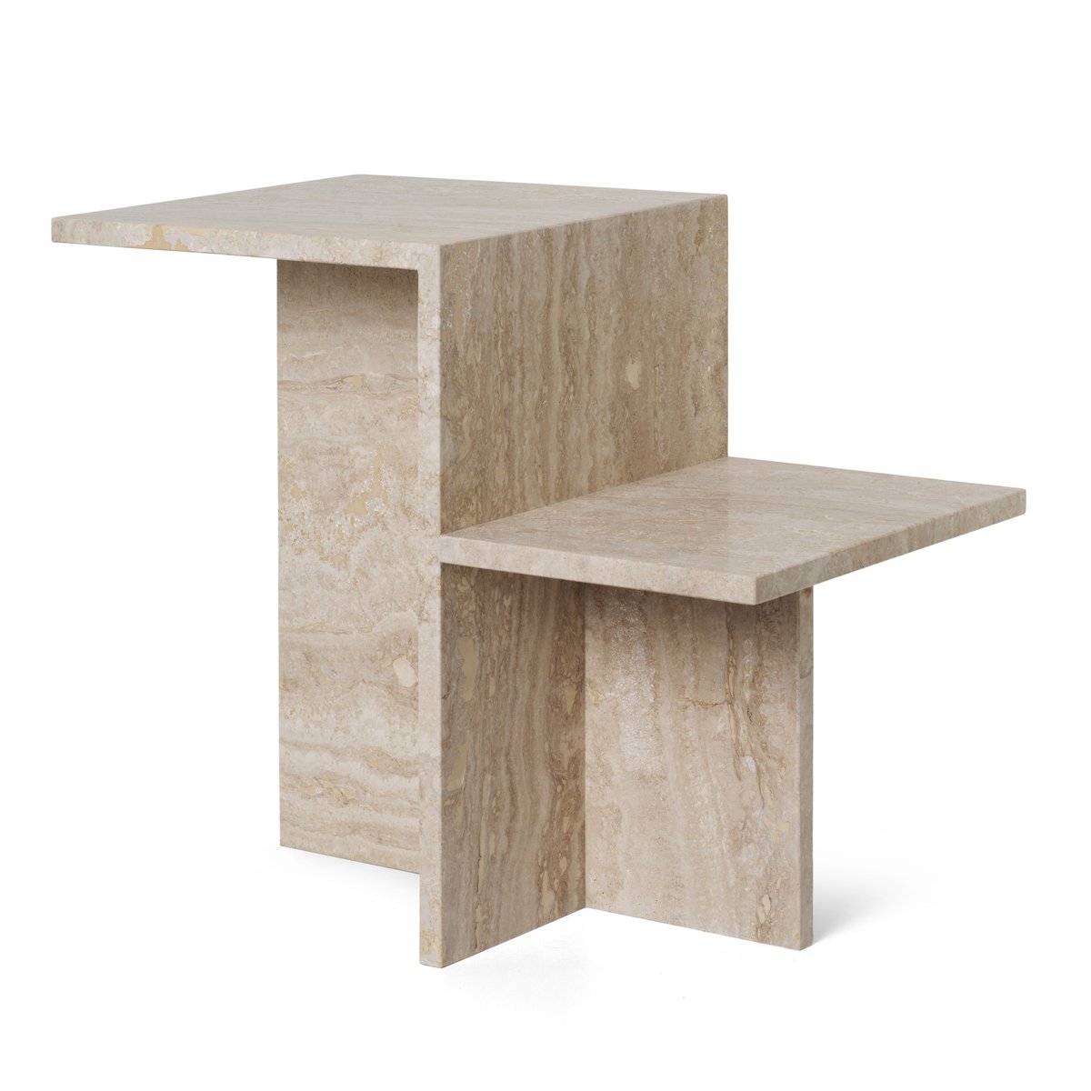 Ferm Living Distinct side table 59,5x35x50 cm Travertine