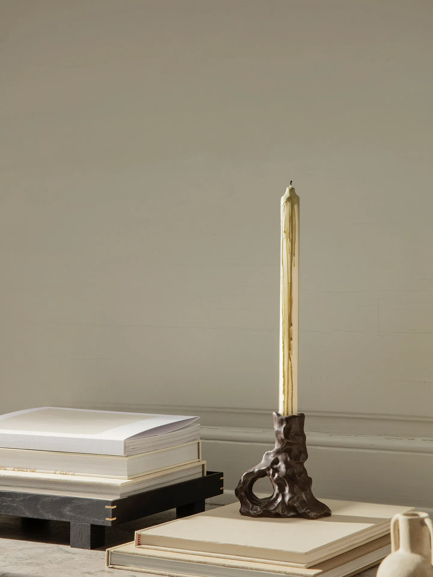 Dito candle sticks, Dark Brown Ferm Living
