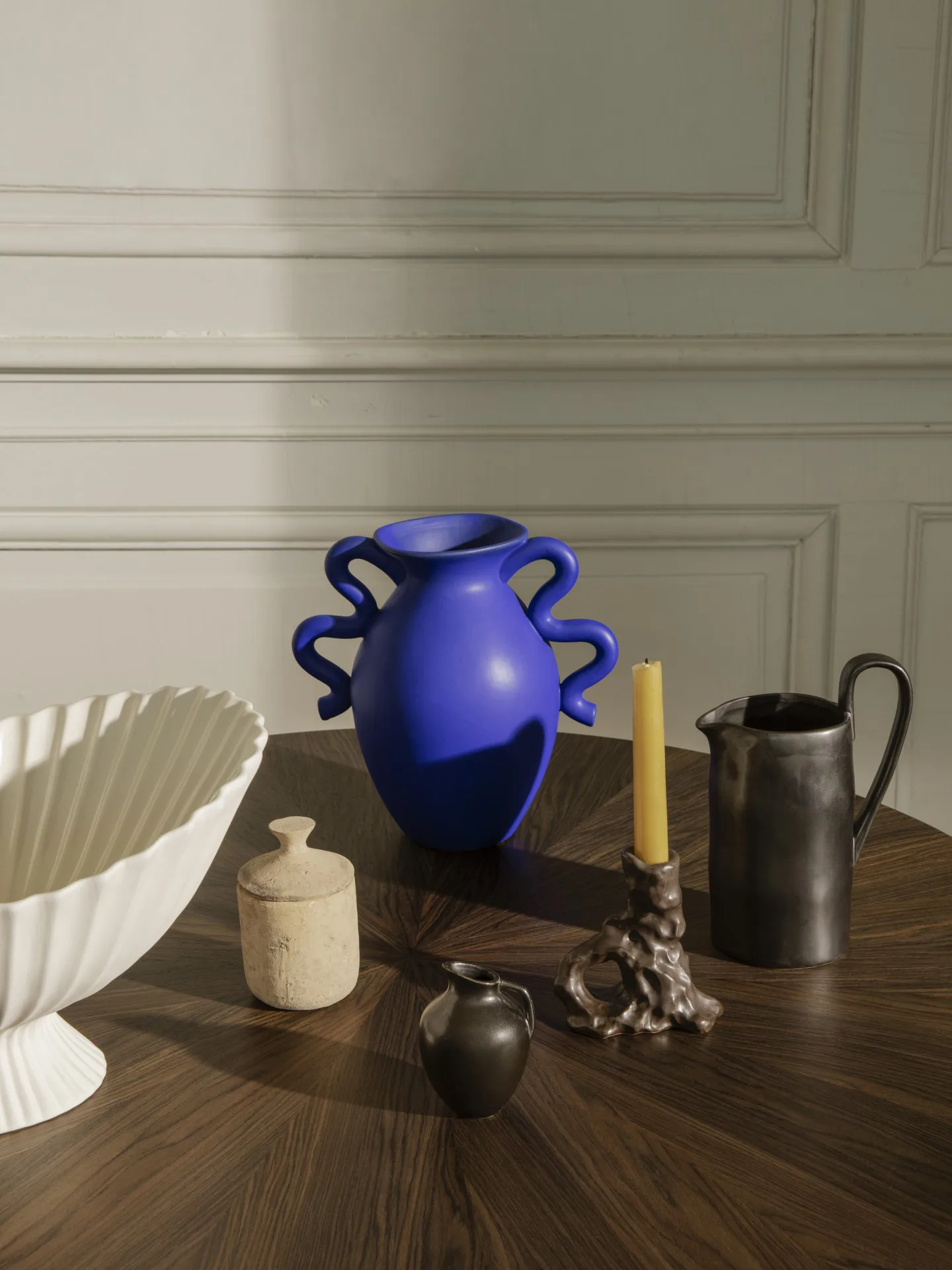Dito candle sticks, Dark Brown Ferm Living