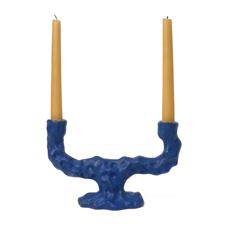 Dito candle sticks double - Bright-blue - ferm LIVING