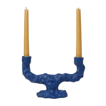 Dito candle sticks double - Bright-blue - Ferm Living