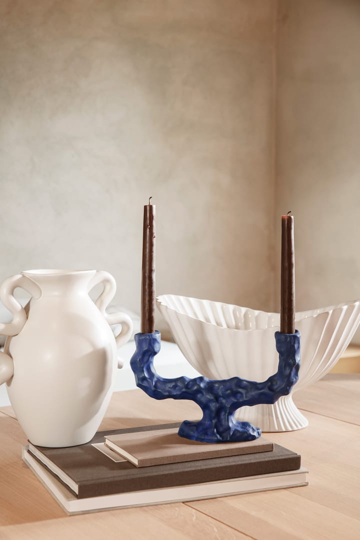 Dito candle sticks double, Bright-blue Ferm Living