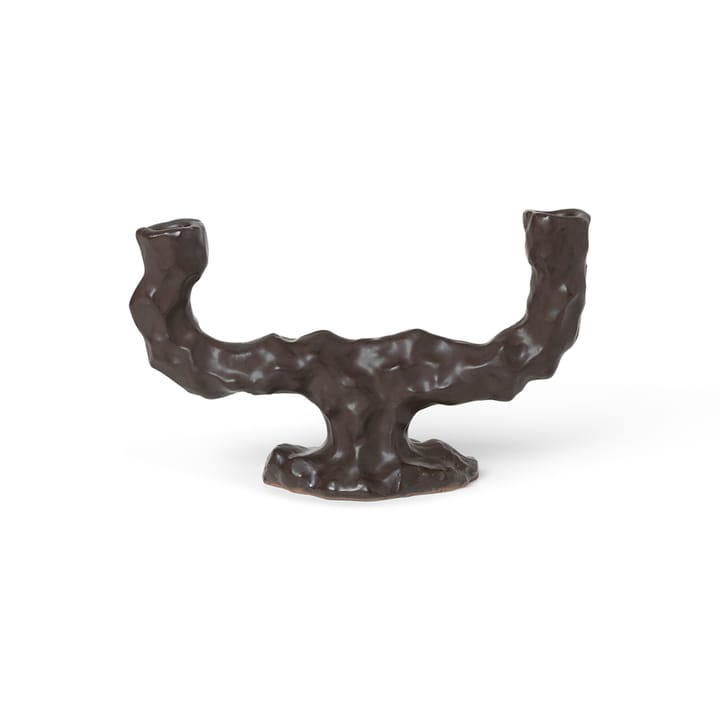 Dito candle sticks double - Dark Brown - ferm LIVING