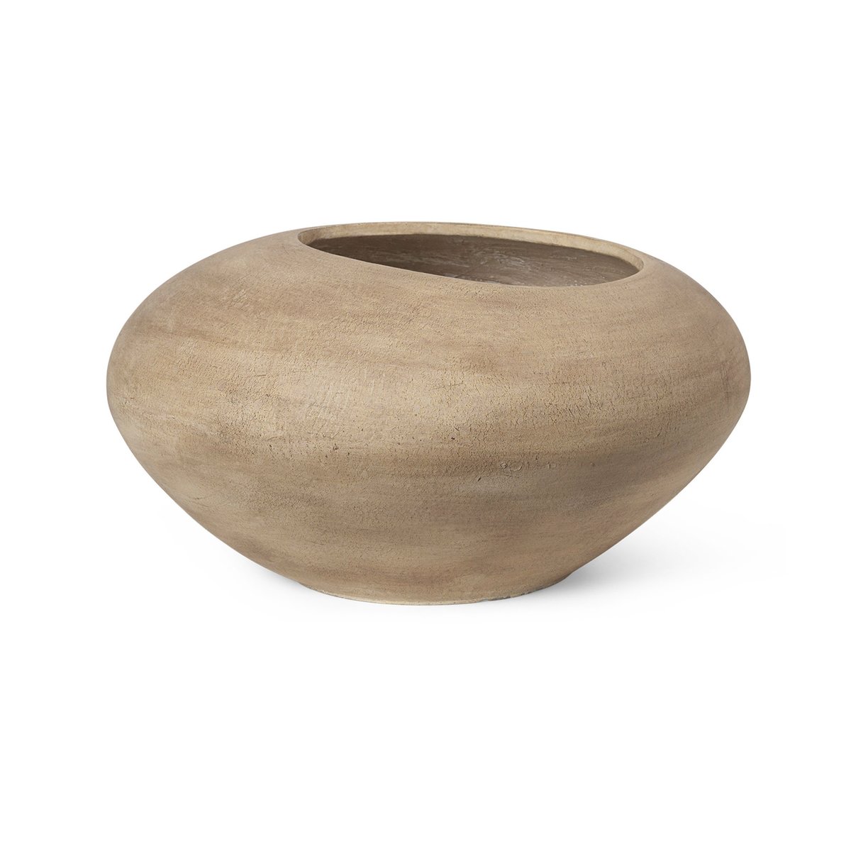Ferm Living Dodu flower pot Low | Scandinavian Design | Flower pots | Brown