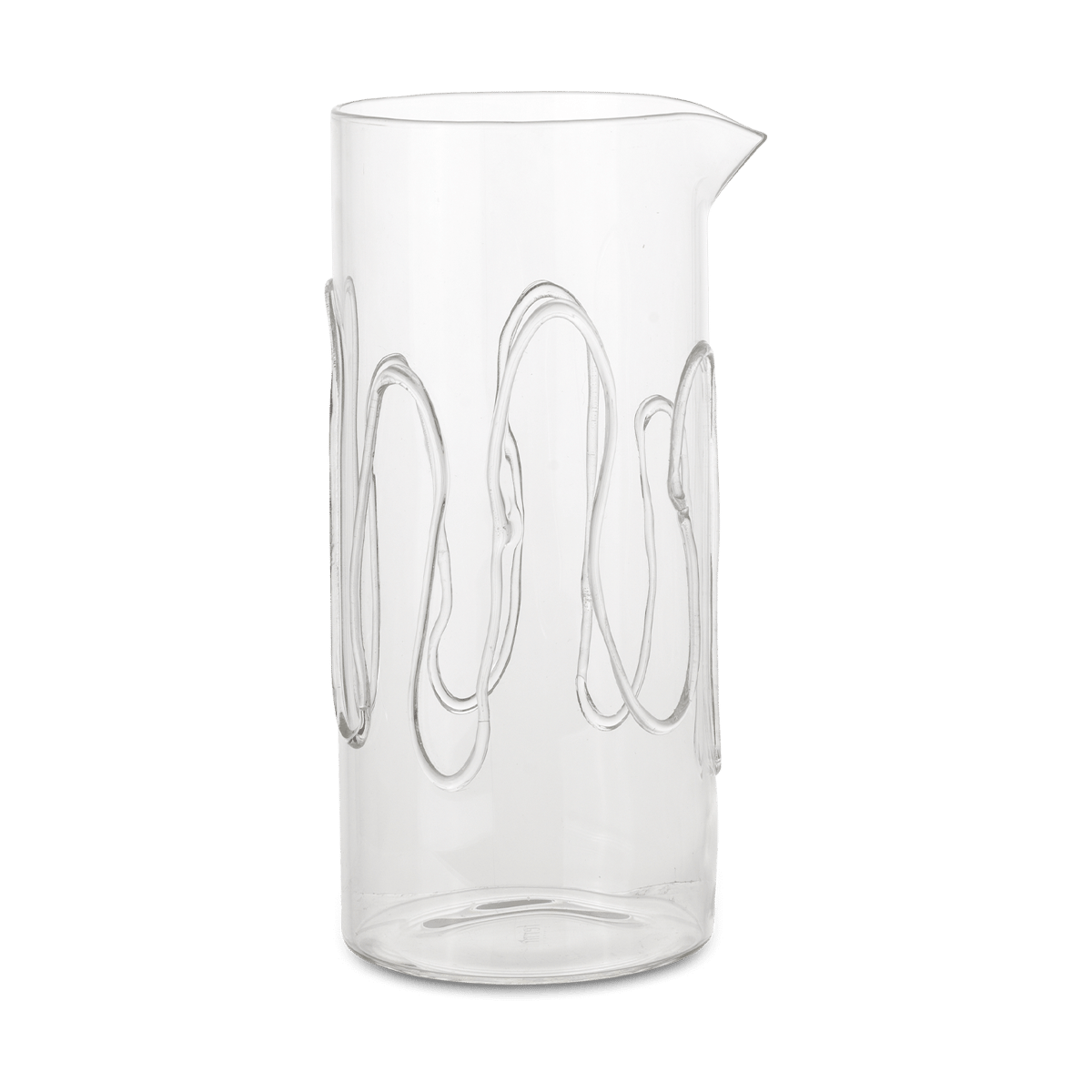 Ferm Living Doodle carafe 1.2 L Clear | Scandinavian Design | Water jugs and carafes | Transparent