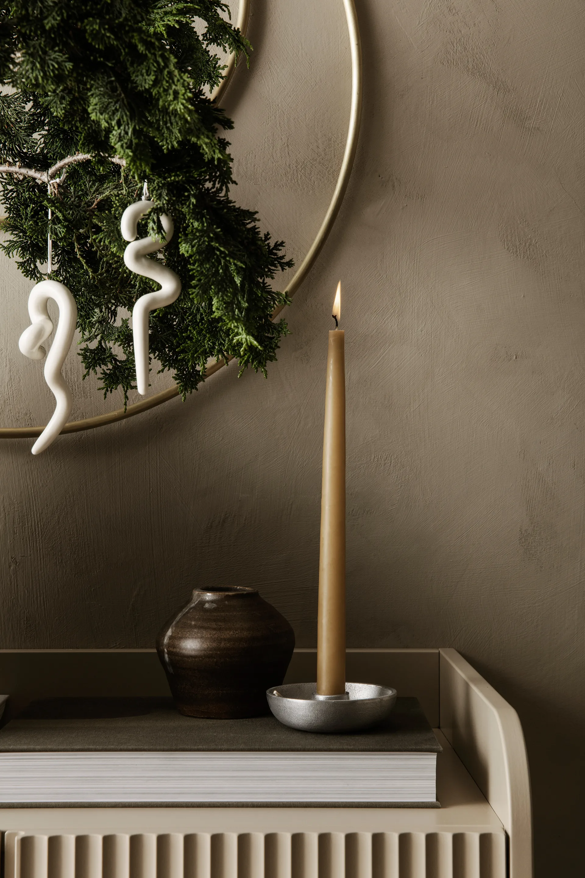 Doodle Christmas decoration 14.5 cm 2-pack, Off-white Ferm Living