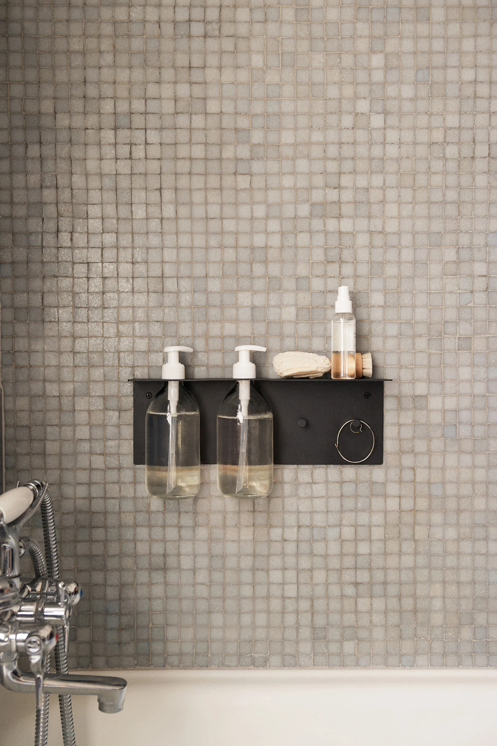 Dora bathroom shelf, Black Ferm Living