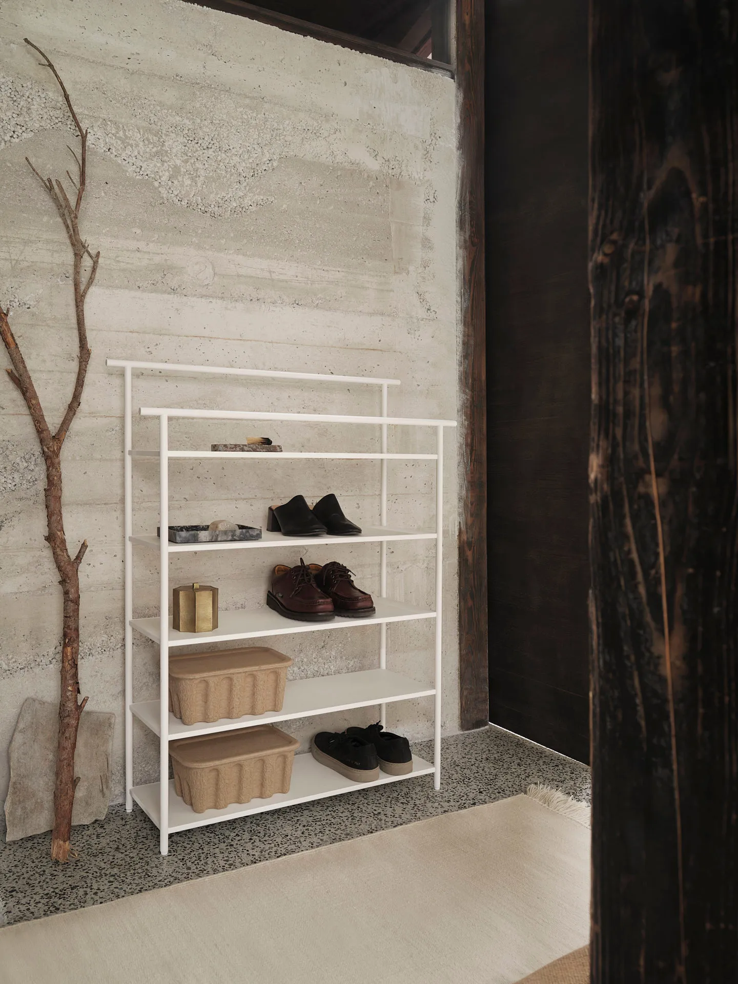 Dora free standing shelf, White Ferm Living