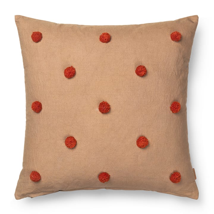 Dot cushion 50x50 cm - Camel-red - ferm LIVING