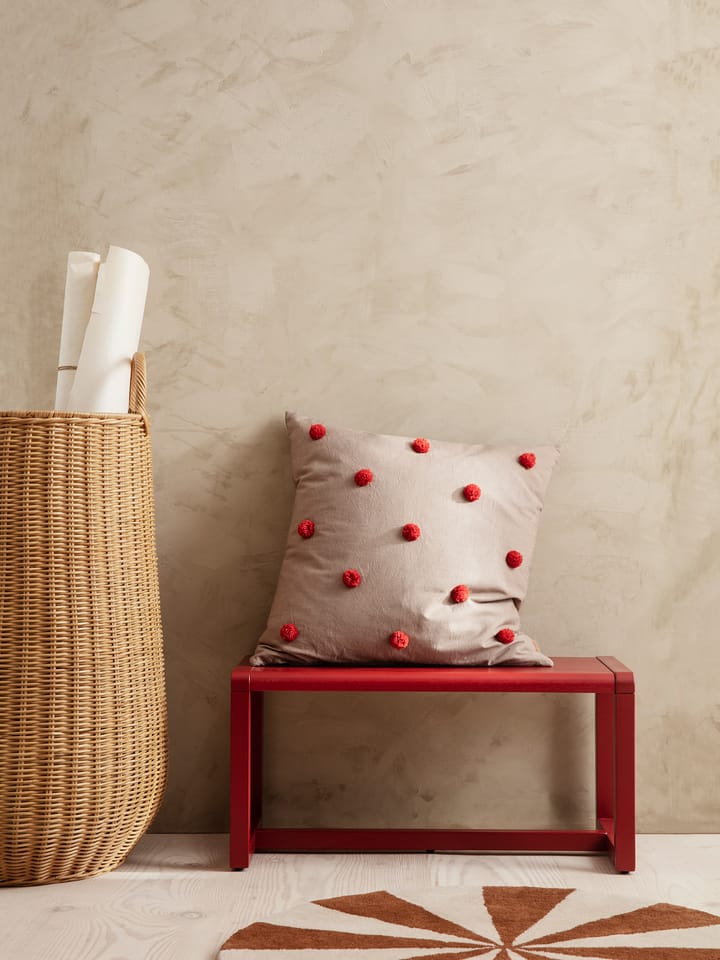 Dot cushion 50x50 cm, Camel-red Ferm Living