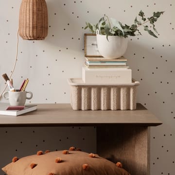 Dot cushion 50x50 cm - sugar kelp-mustard - Ferm Living