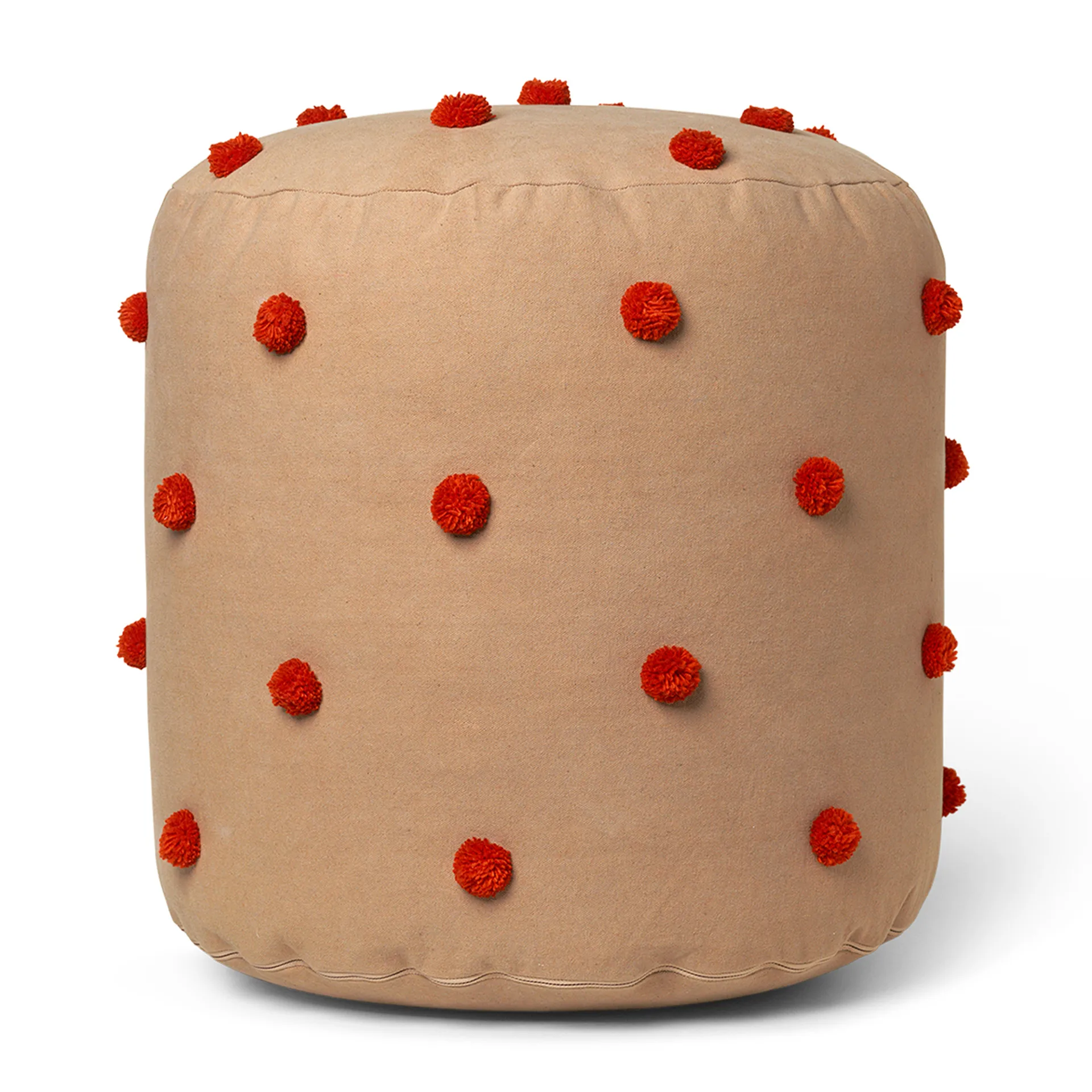 Dot pouf Ø39 cm, Camel-red Ferm Living