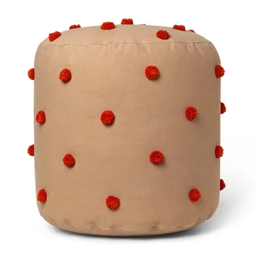 Dot pouf Ø39 cm - Camel-red - Ferm Living