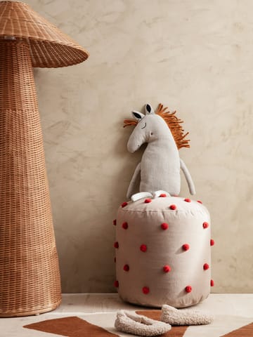 Dot pouf Ø39 cm - Camel-red - Ferm Living