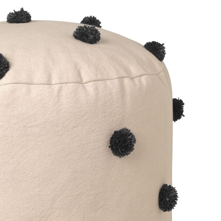 Dot pouf Ø39 cm - sand-black - ferm LIVING